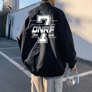 秋冬款加绒欧美高街小众vibe美式棒球服男女复古学生夹克外套