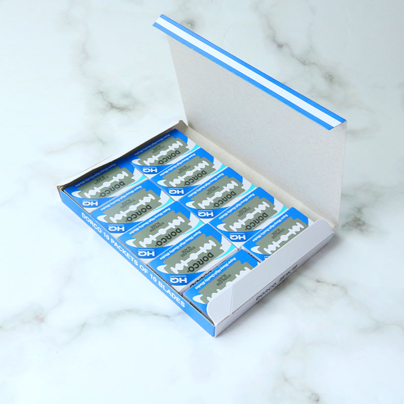 进口多乐可老式双面刀片刮胡须剃刀不锈钢理发刮刀手动男士