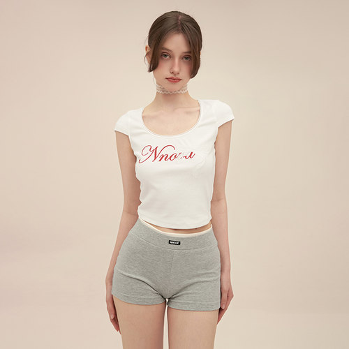 NNOVA24SU-U领蝴蝶结高腰短袖