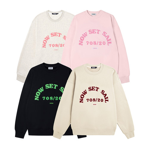 春秋季潮牌植绒卫衣