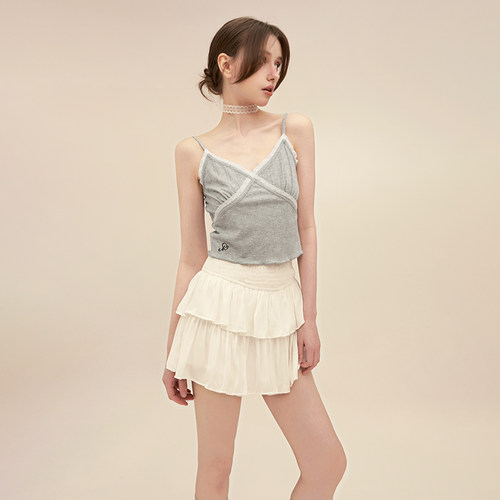 V领蕾丝吊带背心NNOVA辣妹