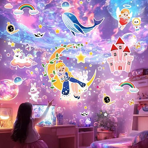 旋转星空灯60种氛围满天星投影