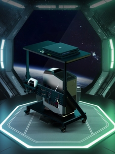 Pindon主机支架可调高度移动台式 电脑主机双层存储架太阳神海景房