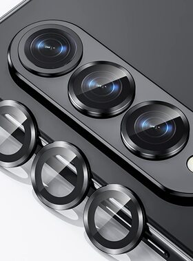 适用三星ZFold5鹰眼镜头膜FLIP5后摄像头保护膜镜头贴samsung手机一体全包相机钢化圈后盖贴膜镜头金色Galaxy