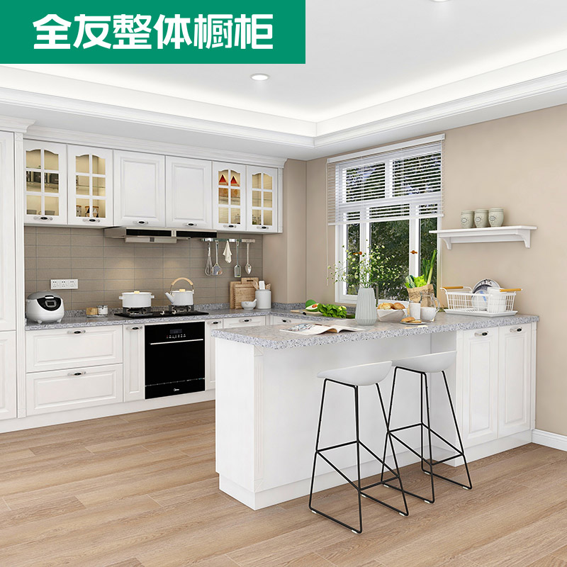 All Friends Home Furnishing Whole cupboard customized Mediterranean Sea kitchen mesa Quartz Nakajima The whole house customized Renovationin the Whole house custom , Kitchen Cabinet &amp; Accessories , Kitchen Cabinet  category - from Buy2taobao.com to provide professional Taobao agent buy service