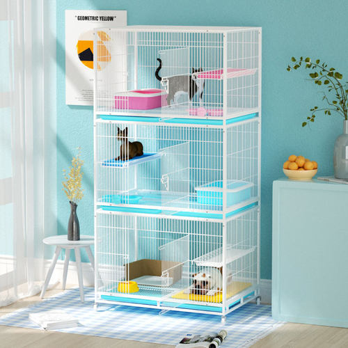 欣乐森猫繁殖寄养贯通猫笼厂家