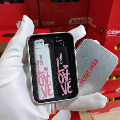 草蜢cricket纯白打火机卡通可爱