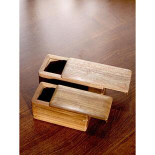 金南印章收纳盒实木书画印章盒实木休闲印章盒便携式私人印章红木