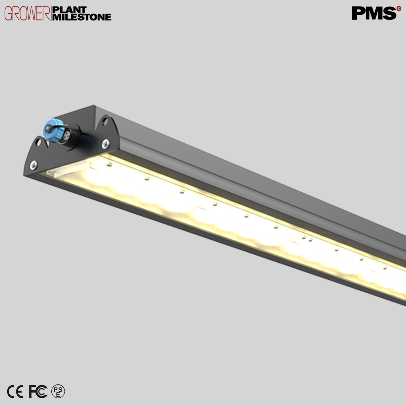 PMS长条灯大棚植物灯全光谱led仿太阳光照多肉绿植花卉补光鹿角蕨