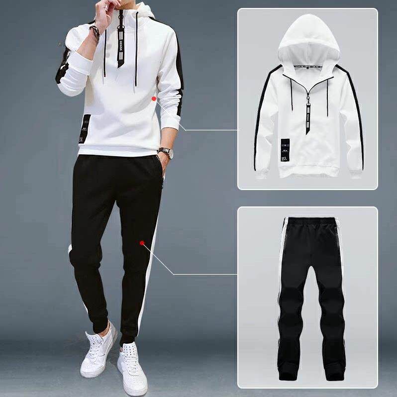 TWG潮男士休闲运动套装痞帅两件套春秋潮流搭配帅气时尚高端卫衣