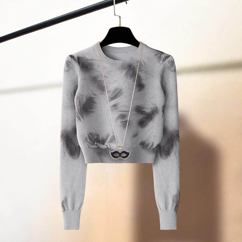 潮牌高腰设计感针织衫女2025秋冬季新款脏脏衫打底小众毛衣短上衣,女装/女士精品,毛针织衫,淘宝优惠券,粉丝福利购,淘宝优惠卷