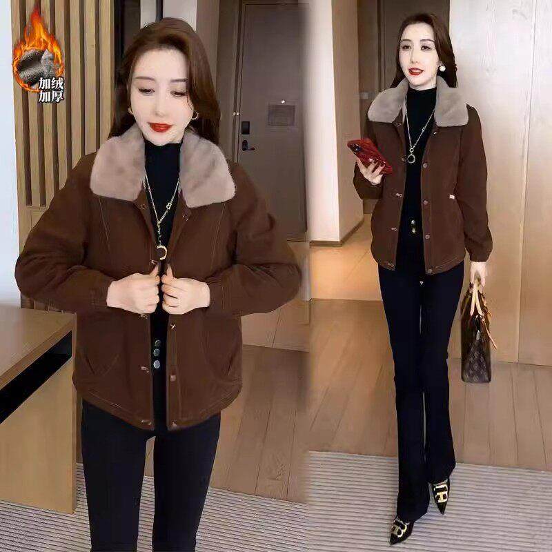 香港代购加绒短外套女2025冬季新款时髦洋气宽松显瘦短款保暖棉衣,女装/女士精品,棉衣/棉服,淘宝优惠券,粉丝福利购,淘宝优惠卷