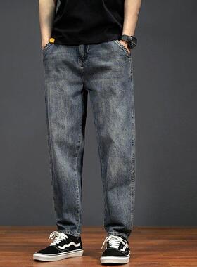 it neith BIAS潮牌春季直筒牛仔裤男阔腿韩版百搭高端潮流休闲裤