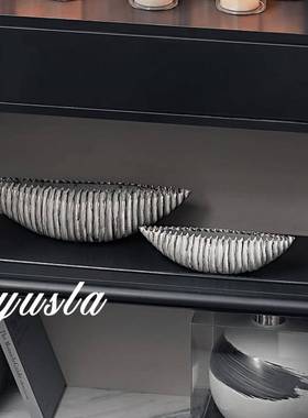 创意中古风客厅书房酒店样板间电视柜玄关家居高级装饰摆件工艺品