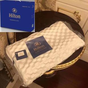 【工厂现货】希尔顿乳胶枕泰国乳胶枕头护颈记枕头礼品秋冬忆