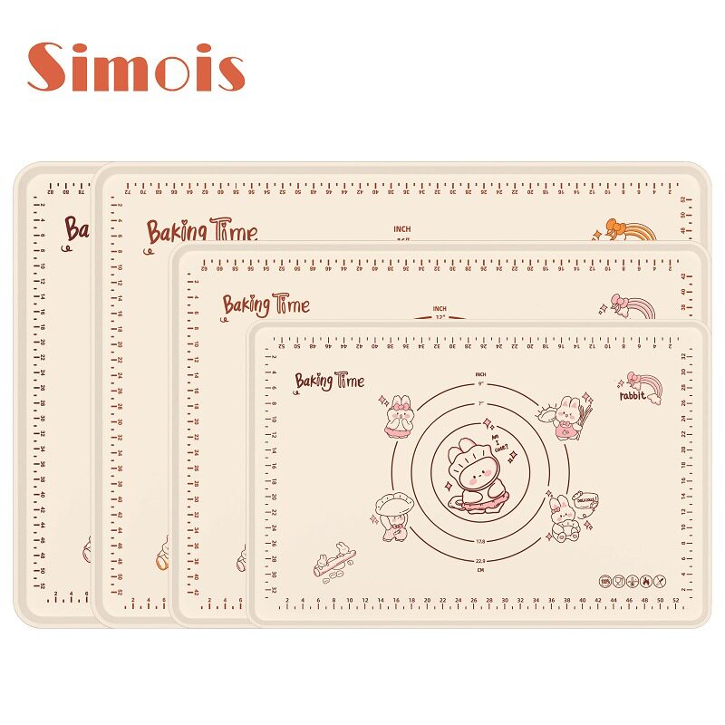 耐高温刻度防滑擀面垫加厚烘焙垫厨房硅胶垫超大硅胶和面垫揉面垫