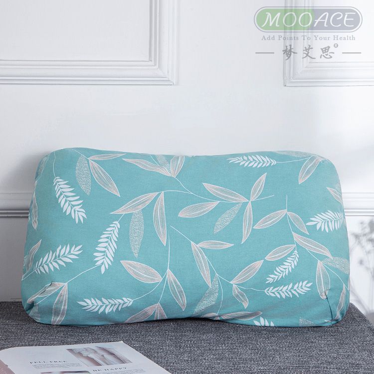 泰国优必思u4蝴蝶形乳胶枕套 全棉橡胶枕头套弓型58x35美容枕纯棉