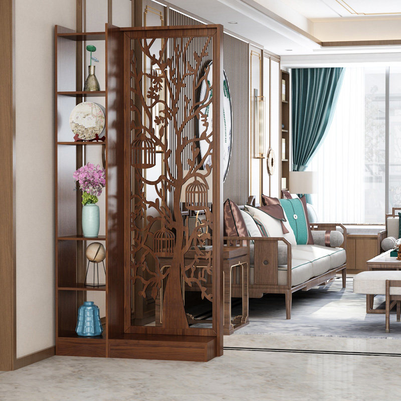 中式屏风隔断装饰客厅柜木质简约现代小户型卧室玄关柜酒柜座屏架,住宅家具,座屏,淘宝优惠券,粉丝福利购,淘宝优惠卷