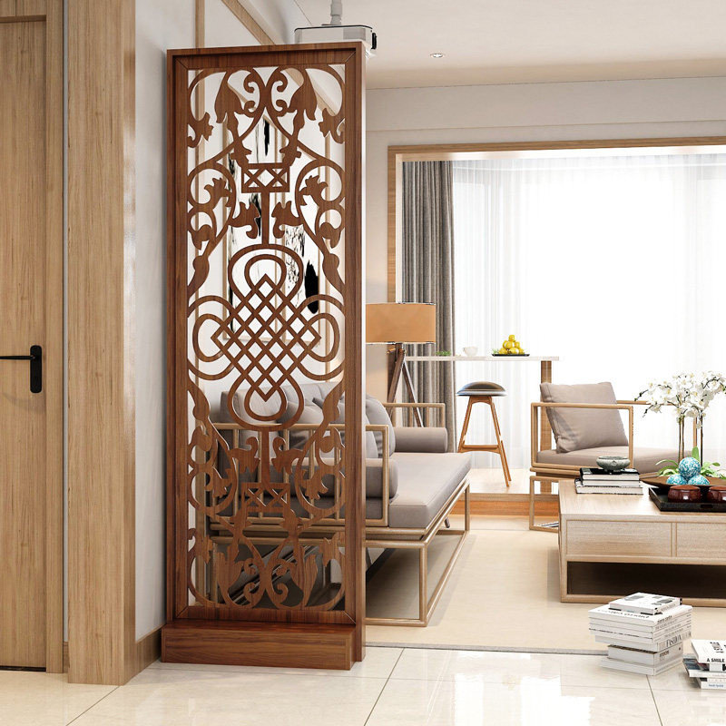 中式屏风隔断客厅玄关办公室木质入户半墙卫生间现代简约进门遮挡