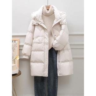 显瘦减龄斗篷时尚 炸街羽绒服女中长款 外套 2025冬季 SUPDORX