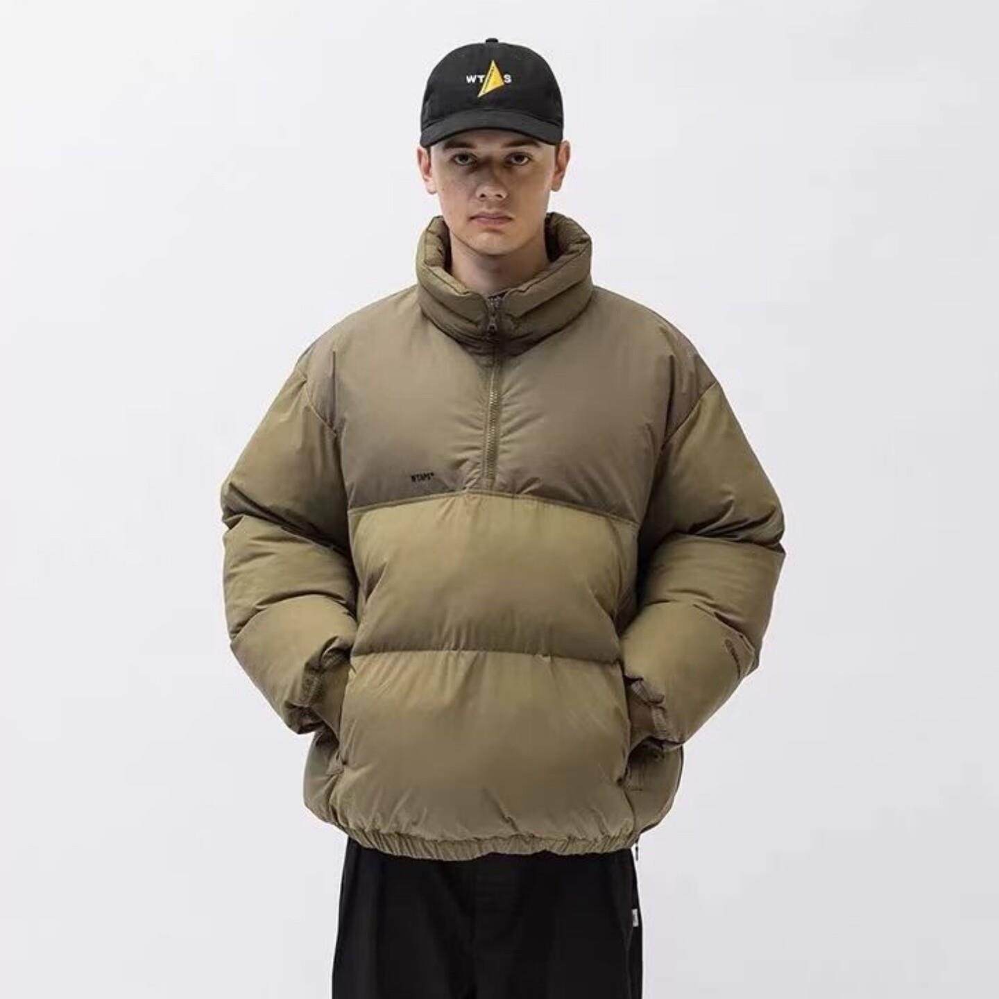 WTAPS TTL/JACKET/POLY.WEATHER.SIGN 半拉链立领棉服夹克外套冬