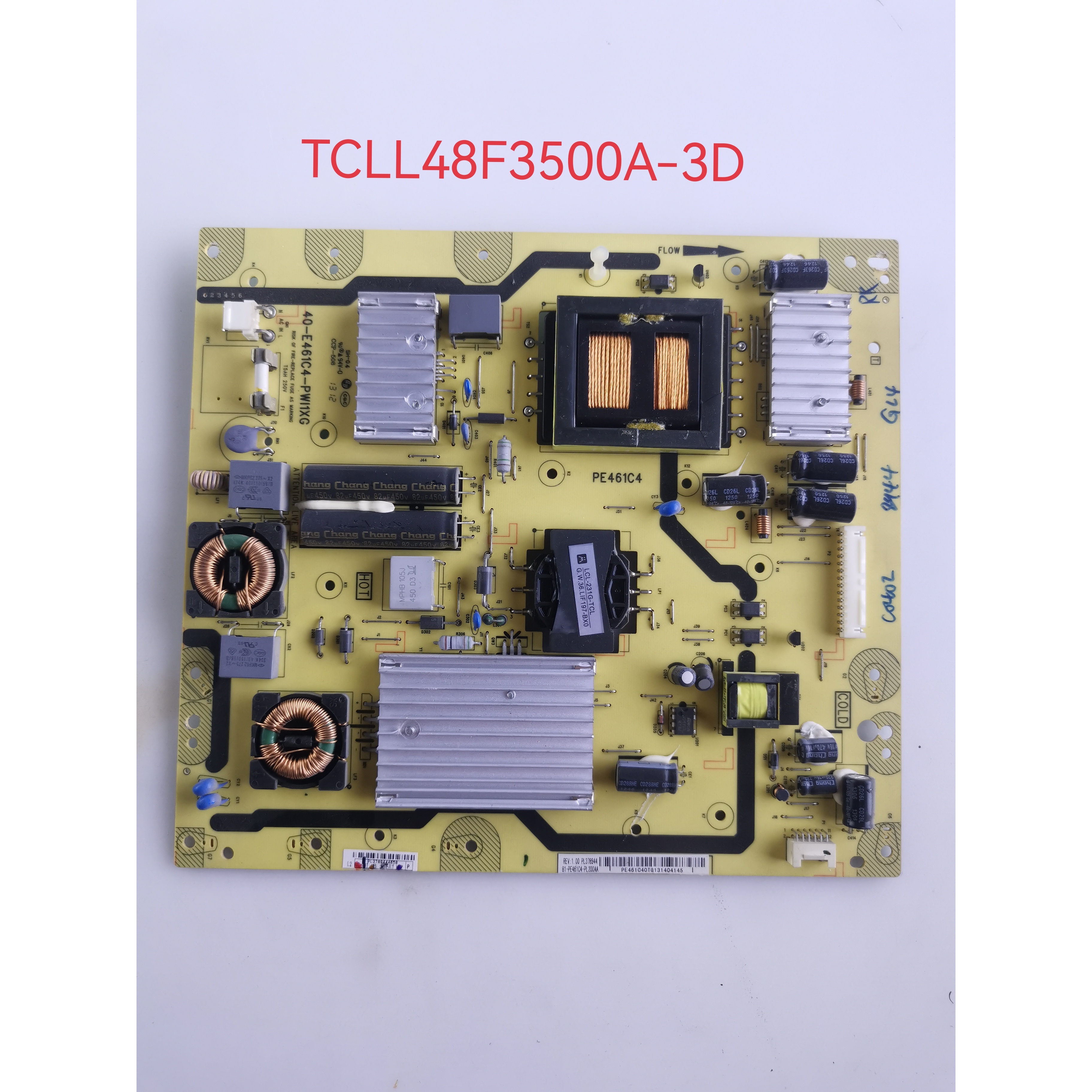 TCLL48F3500A-3D/F3320-3D电源板40-E461C4-PWI1XG