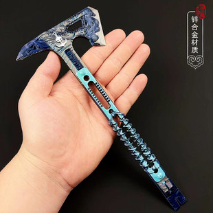 黑海战斧三角洲行动周边武器手斧合金模型摆件金属男孩耍帅玩具