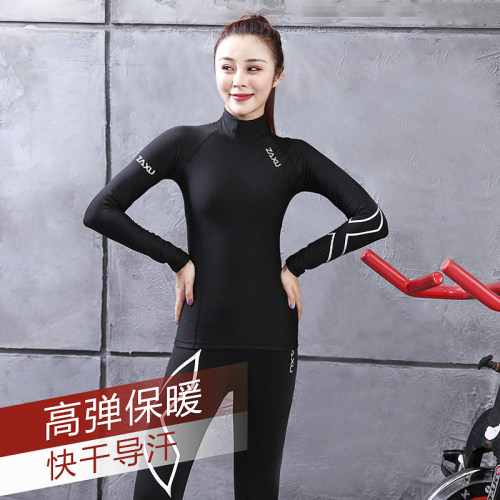 加绒健身套装zAxU高弹速干保暖