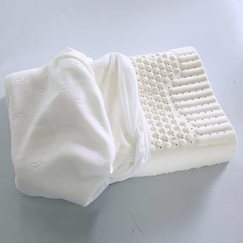 FENTI BEDDING THAILAND NATURAL LATEX CURVE GRANULES MASSAGE PILLOW SINGLE NECK PILLOW DOUBLE HOME MEMORY PILLOW CORE