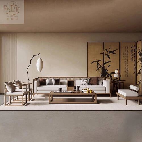 新中式宋式美学沙发组合现代简约禅意别墅酒店会所样板房家具定制 - 封面