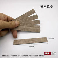 dollhouse furniture and ornaments, mini herringbone wood grain small floor model, miniature scene accessories thumbnail 2