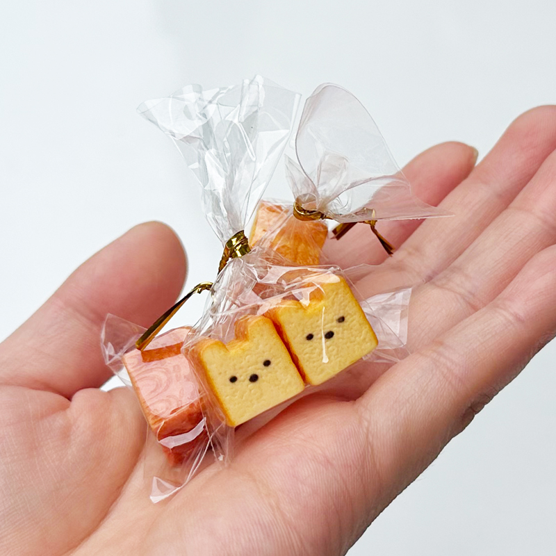 迷你土司模型娃屋dollhouse家具摆件微缩食玩场景配件面包房烘焙