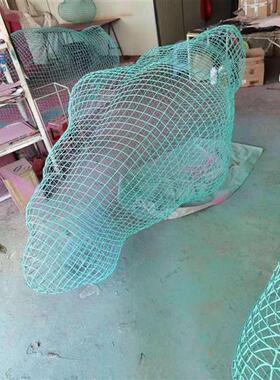 不锈钢镂空云朵摆件创意广场公园售楼部雕塑户外草坪编织装饰品