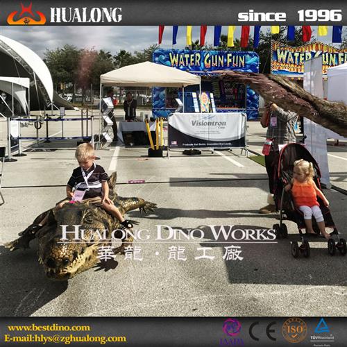 设计仿真鳄鱼模型生态乐园海洋世界可动可发声模型