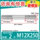M12*250 [2] Длина зубов 50