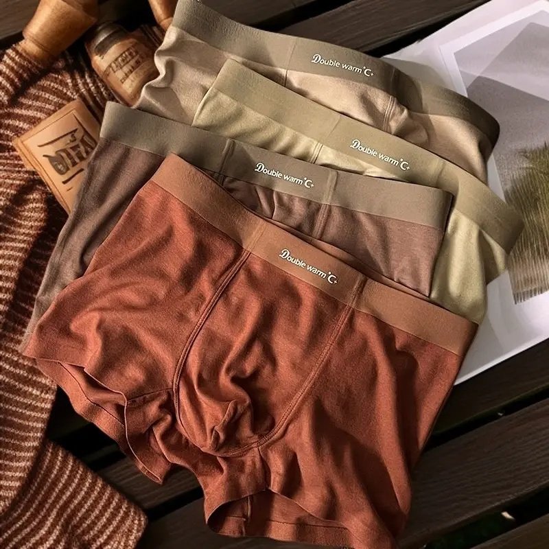 新款软糯磨毛美拉德男士内裤透气保暖高端男款四角平角裤短裤头,女士内衣/男士内衣/家居服,男平角内裤,淘宝优惠券,粉丝福利购,淘宝优惠卷