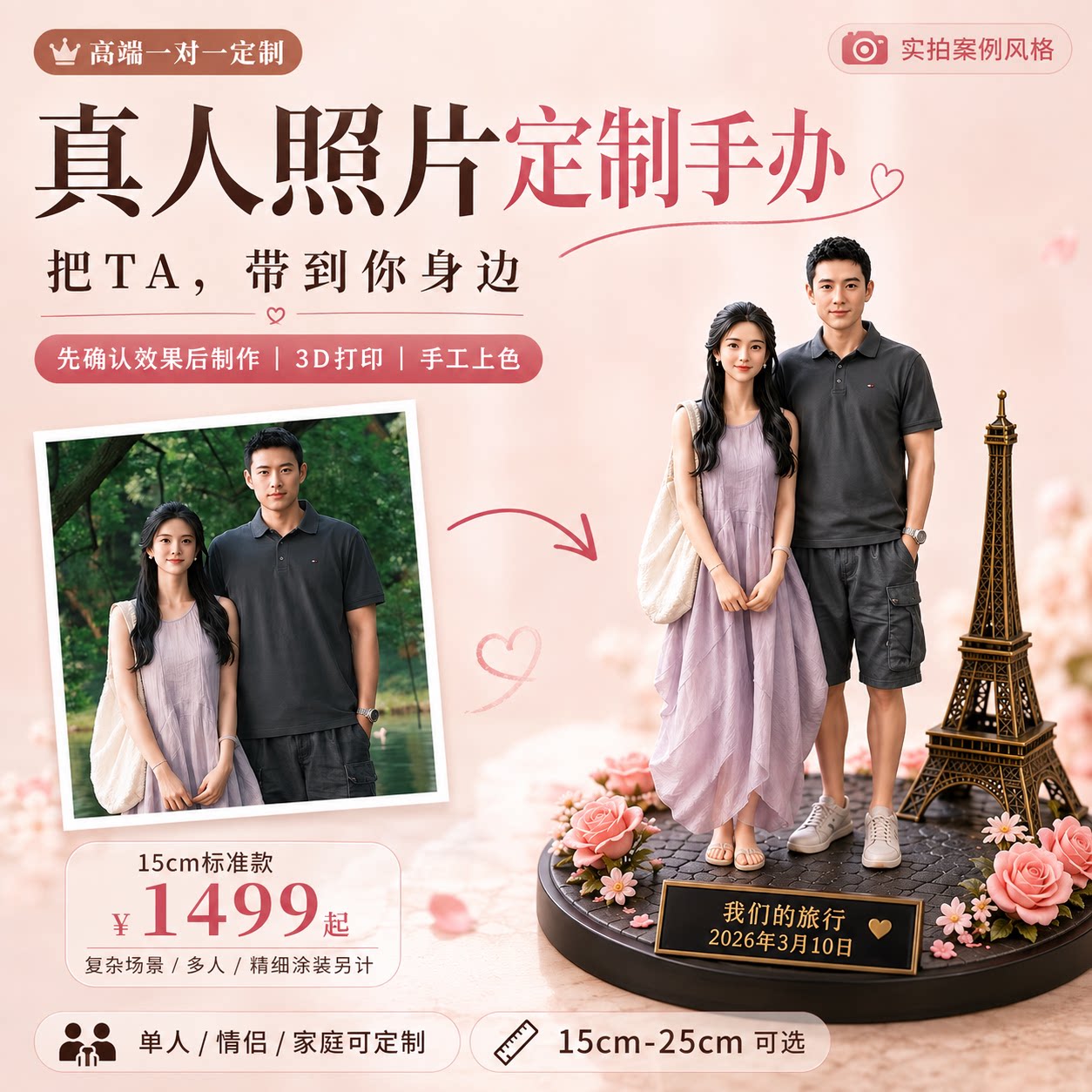 AI生图定制手办3D玩偶套装图片