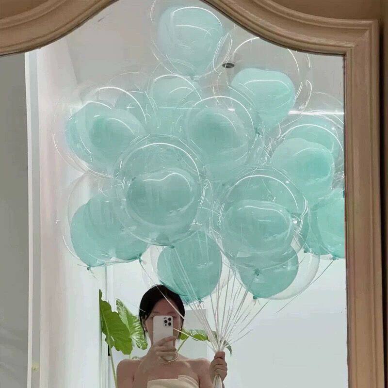 马卡龙乳胶婚房布置气球