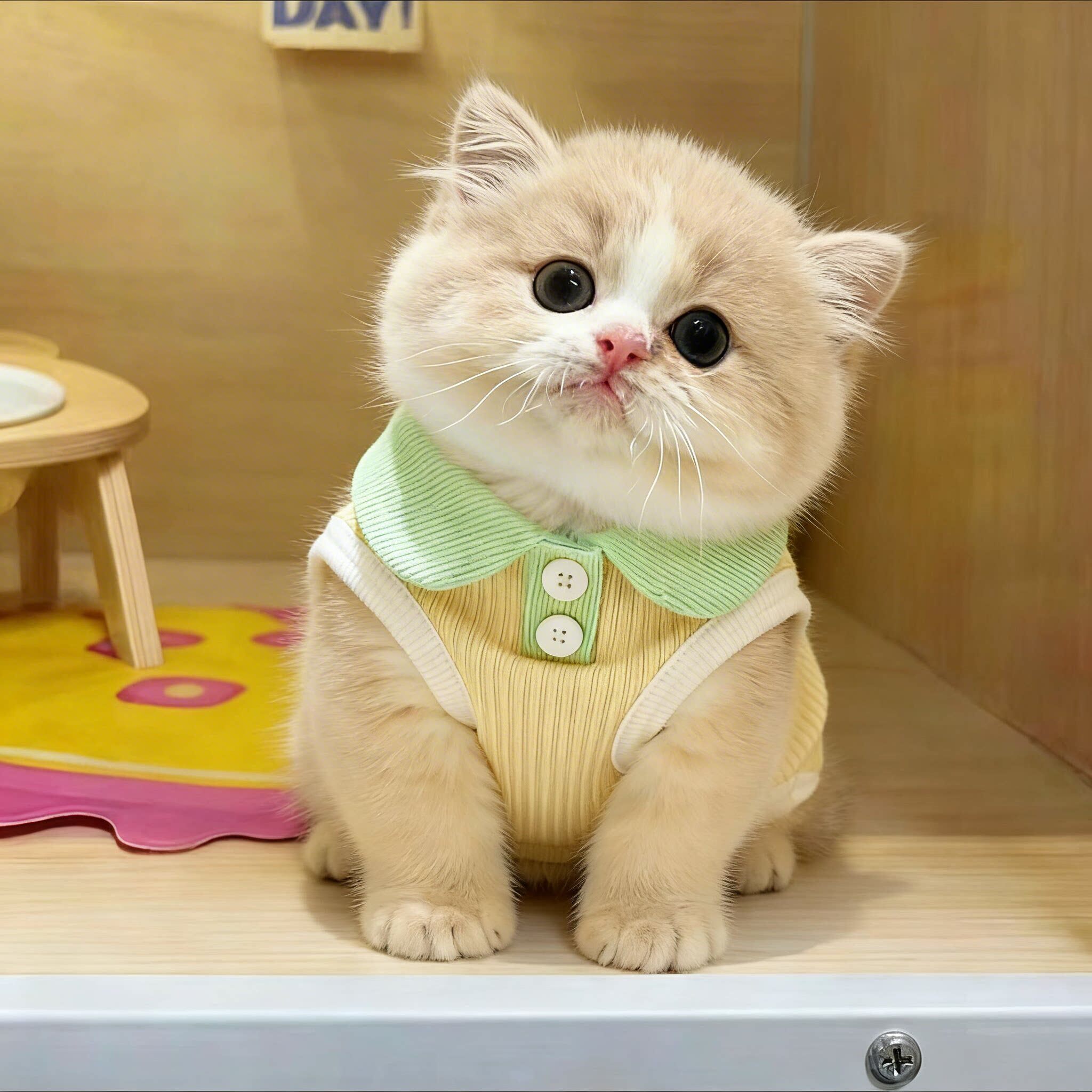 猫咪衣服薄款可爱防掉毛小猫幼猫德文无毛猫2026新款宠物狗狗背心