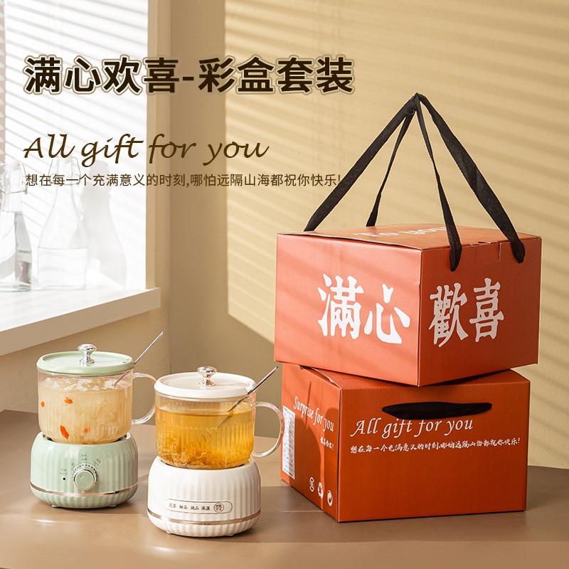 迷你全玻璃养生壶办公室小容量养生杯煮茶器花茶壶一人小型烧水壶