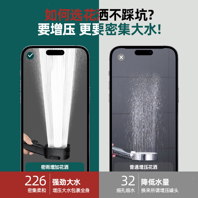 超强涡轮增压花洒喷头淋