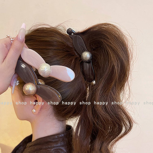 爱心圆珠马尾香蕉夹抓夹