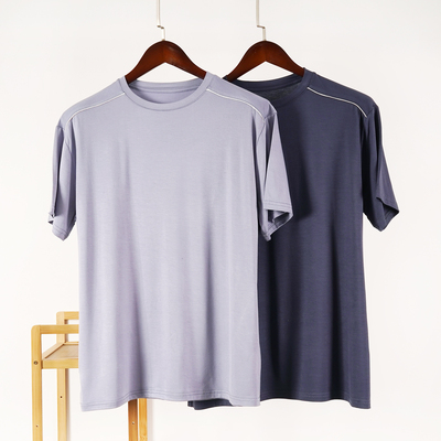 莫代尔男士宽松大码夏季睡衣上衣