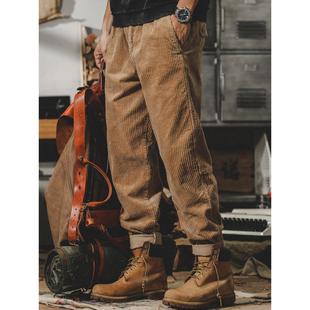 neith 灯芯绒裤 BIAS美式 男秋冬宽松直筒工装 子 覆古休闲裤 潮牌it