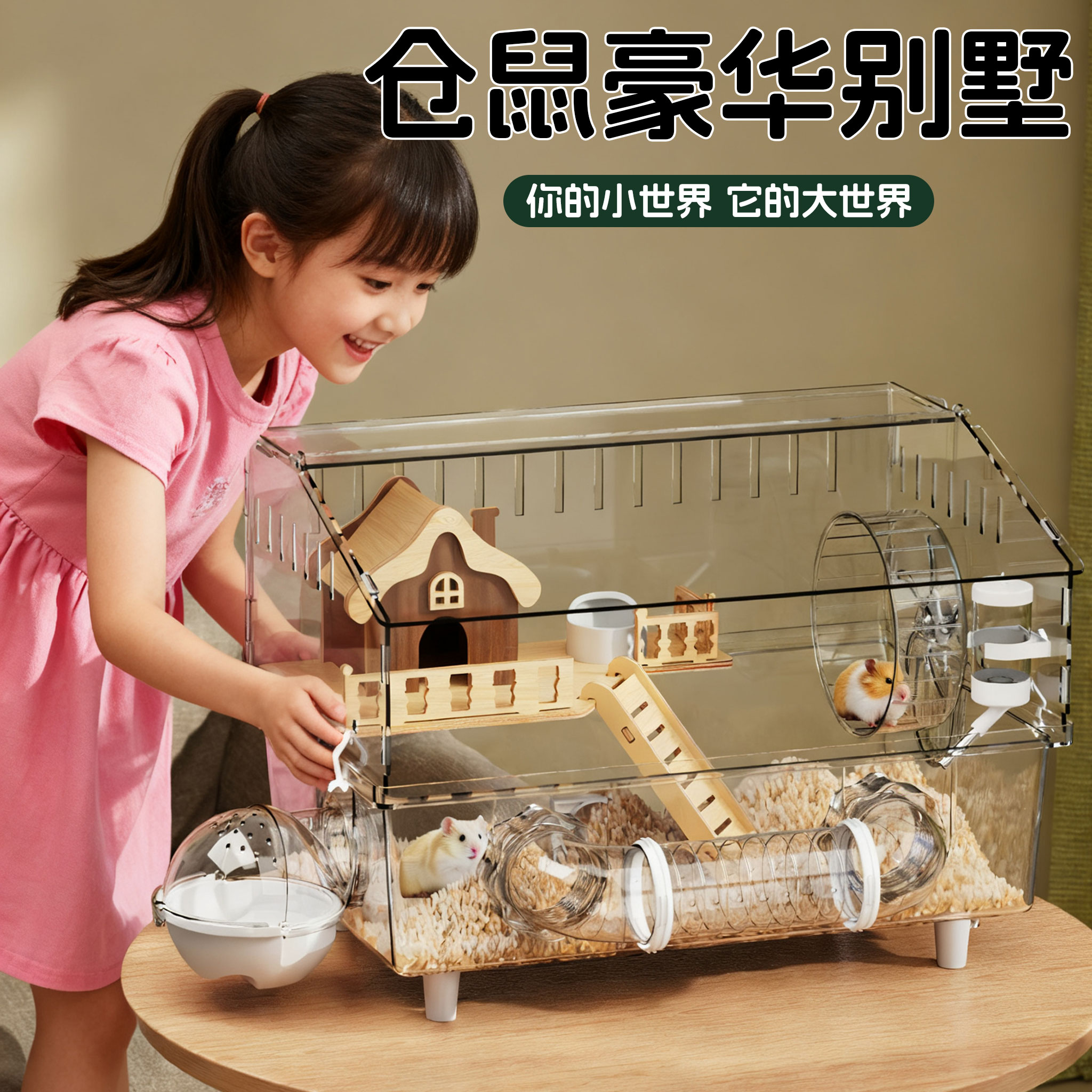 仓鼠笼子金丝熊专用豪华别墅