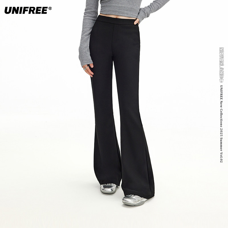 UNIFREE黑色弹力休闲瑜伽裤