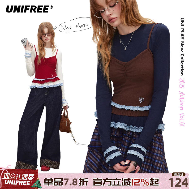 UNIFREE辣妹风长袖T恤