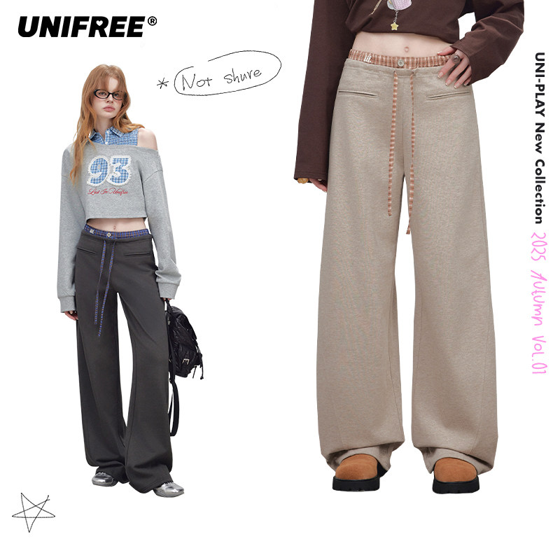 【昕怡专属】UNIFREE韩系松弛休闲裤U253P913P1P1