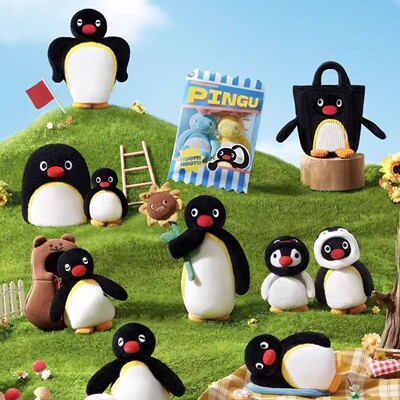 正品X11 SPACE pingu MINI MEME系列毛绒挂件盲盒可爱周边玩偶