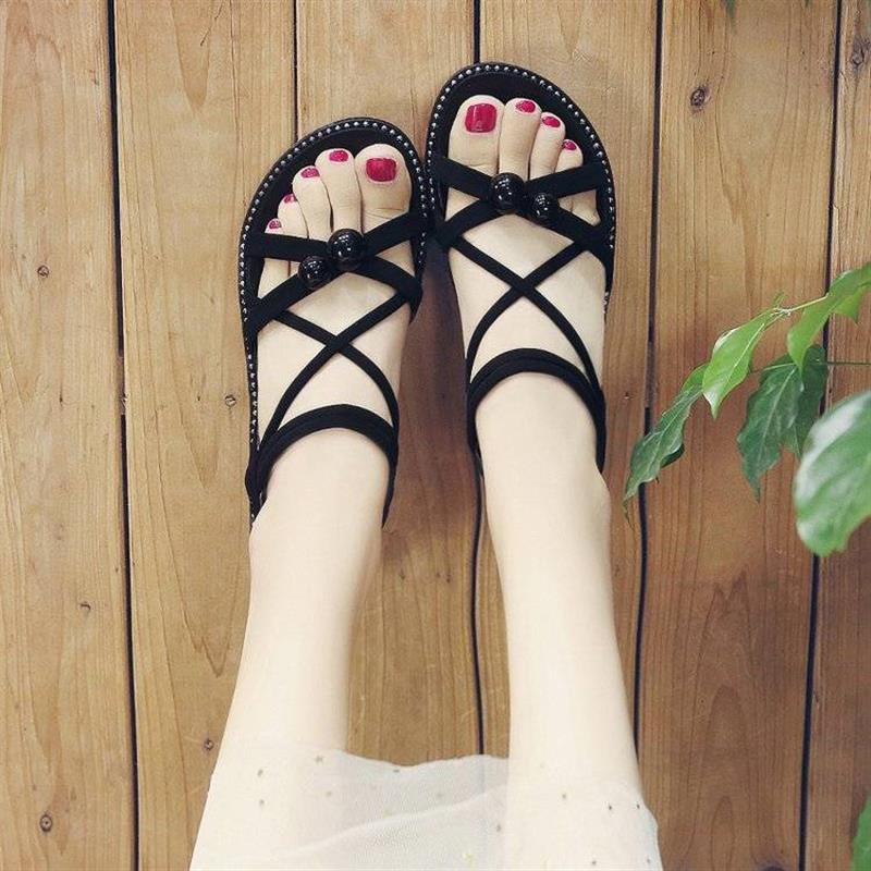 凉鞋女2026夏季新款百搭仙女风韩版学生时尚松糕厚底网红罗马鞋潮